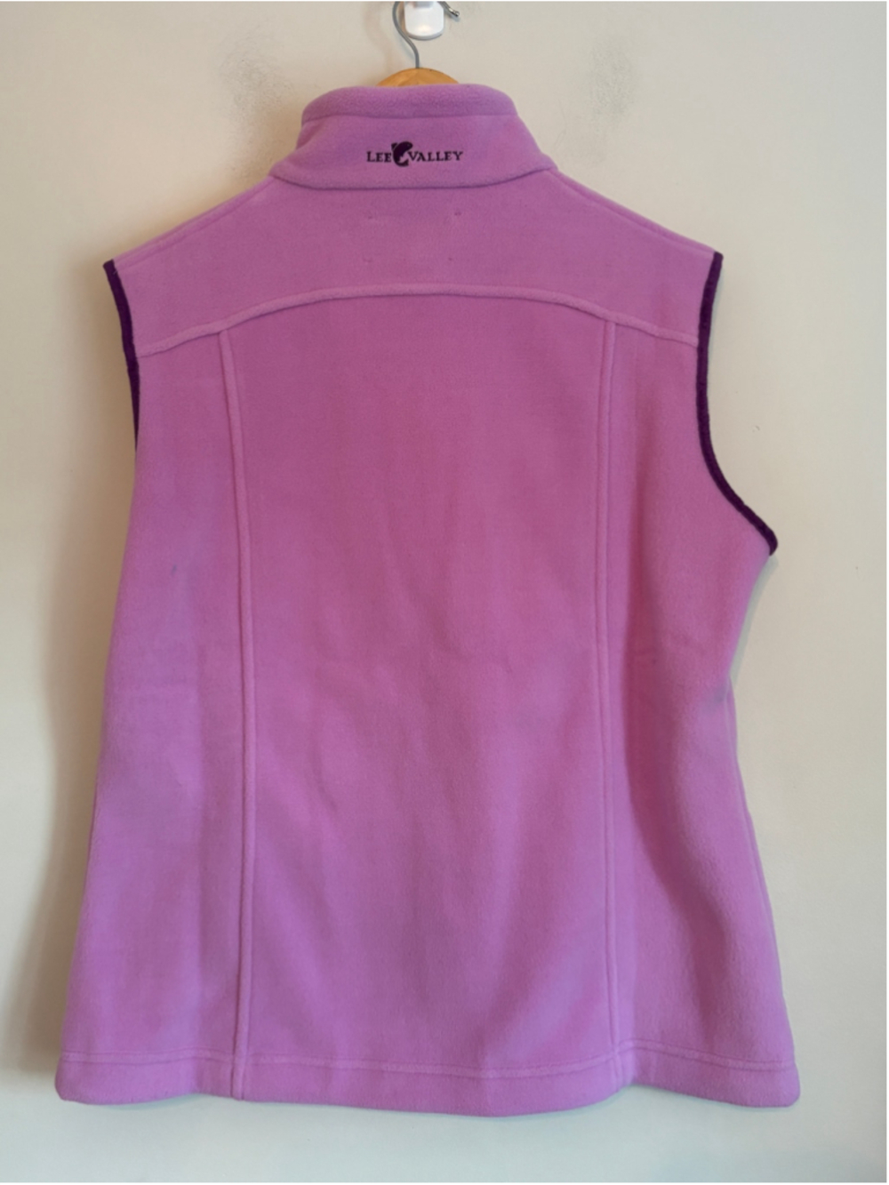 Lee Valley Of Ireland Fleece Vest Womens Size L Pink Purple Outdoor Gorpcore - Picture 3 of 11